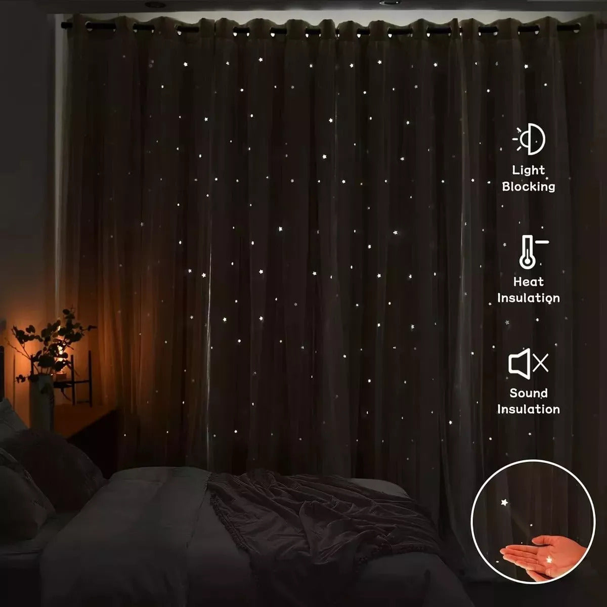 Cortinas opacas Decoraciones para el hogar