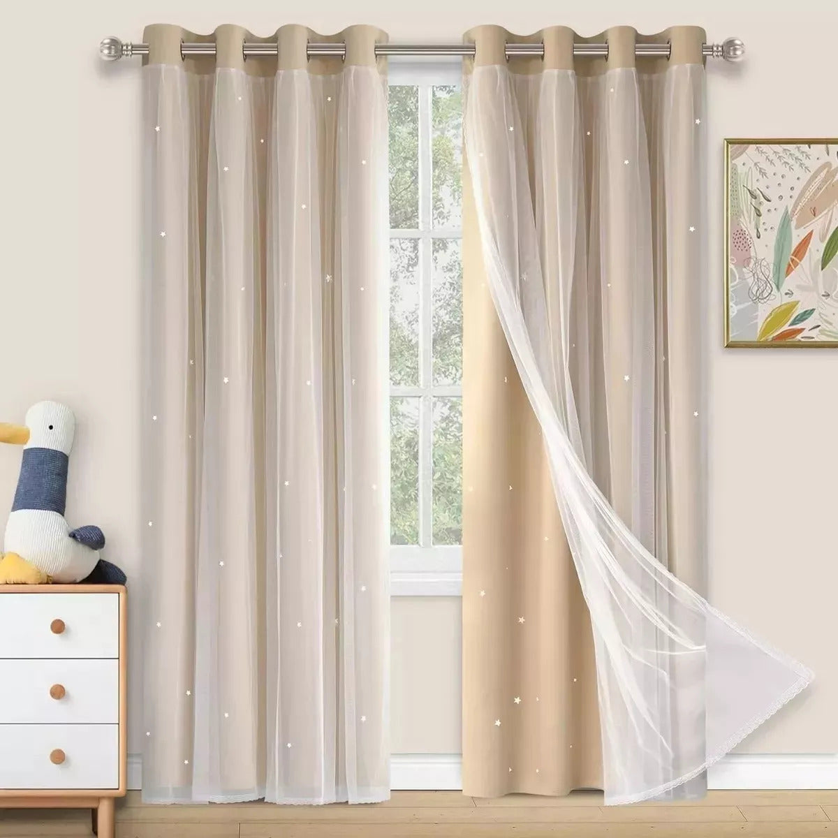 Cortinas opacas Decoraciones para el hogar