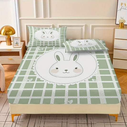 Juego de sábanas ajustables de poliéster de tres piezas