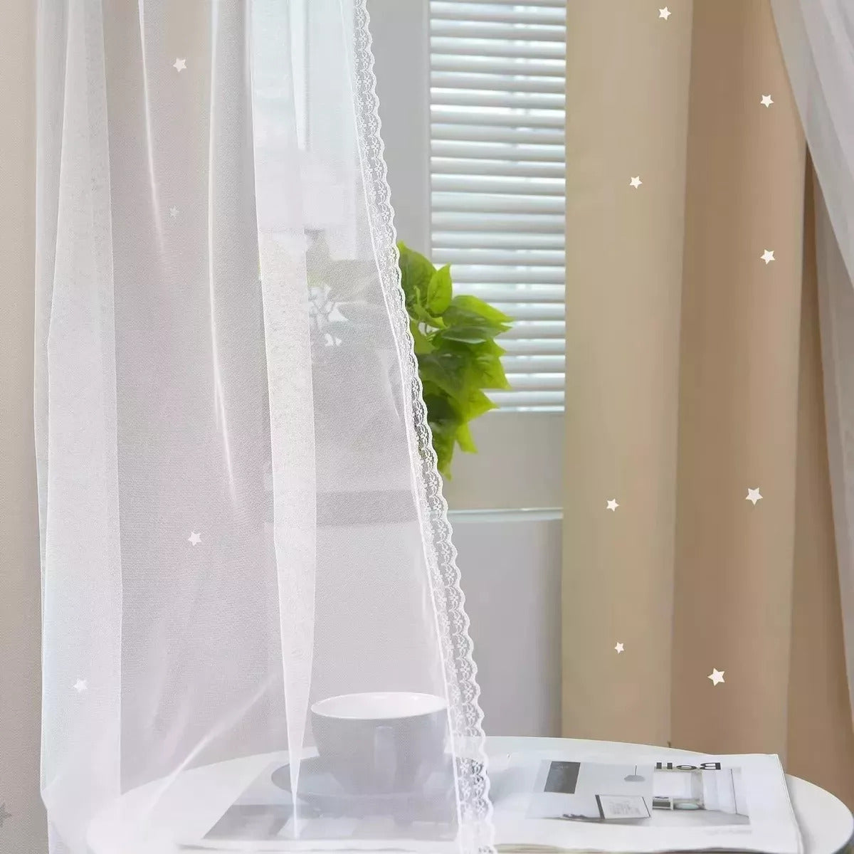 Cortinas opacas Decoraciones para el hogar