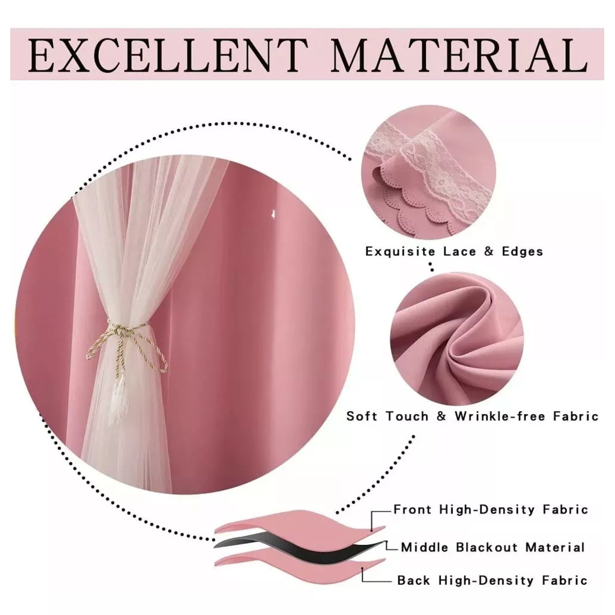 Cortinas opacas Decoraciones para el hogar